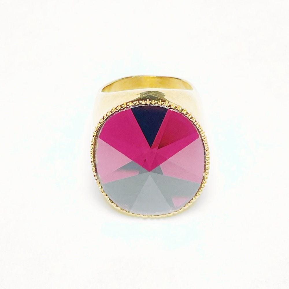 Vintage Gold Plated Oval Ring